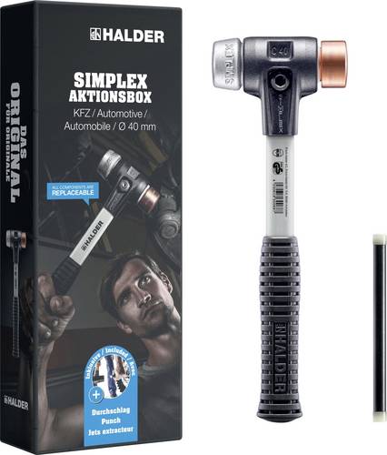 Halder SIMPLEX-Aktionsbox KFZ 3749s001 Schonhammer rückschlagsfrei 2400 130mm 1St.