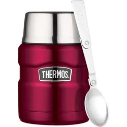 Style Essens-Thermoskanne mit Klapplöffel 470 ml, Himbeere, 2-tlg.