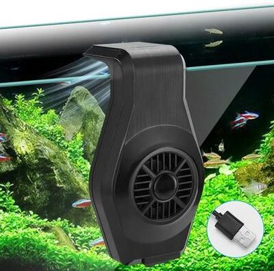 Uplift Essentials USB Aquarium Cooling Fan Mini Fish Tank Chiller With Speed Control For Shrimp And Planted Tanks USB Aquarium Cooling Fan Mini Fish Tank Chiller With Speed Control For Shrimp And Planted Tanks