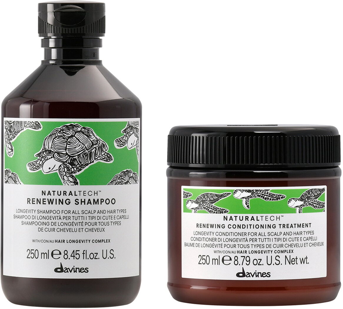 500ml Davines Naturaltech Renewing Set (Shampoo 250ml + Treatment 250ml)