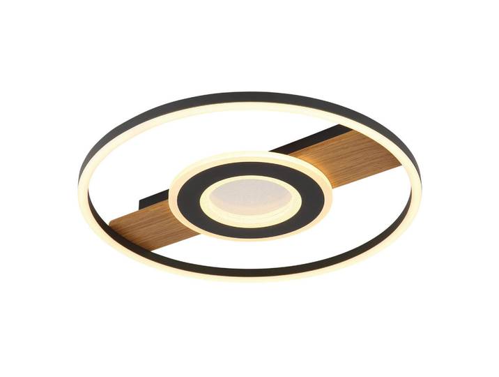 Globo Led-Deckenleuchte, Klar, Opal, Schwarz, Dunkelbraun, Metall, Kunststoff, rund, 5.5 cm, CE, Lampen & Leuchten, Innenbeleuchtung, Deckenlampe, Deckenlampen
