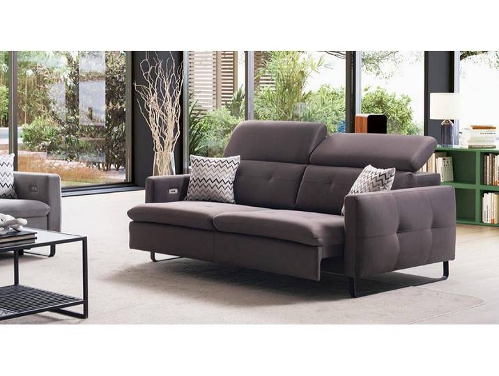 Xlmoebel 3-Sitzer XLMOEBEL Sofa in Grau mit hochwertigem Polyesterbezug, 3-Sitzer 1 Teile, Made in Europa