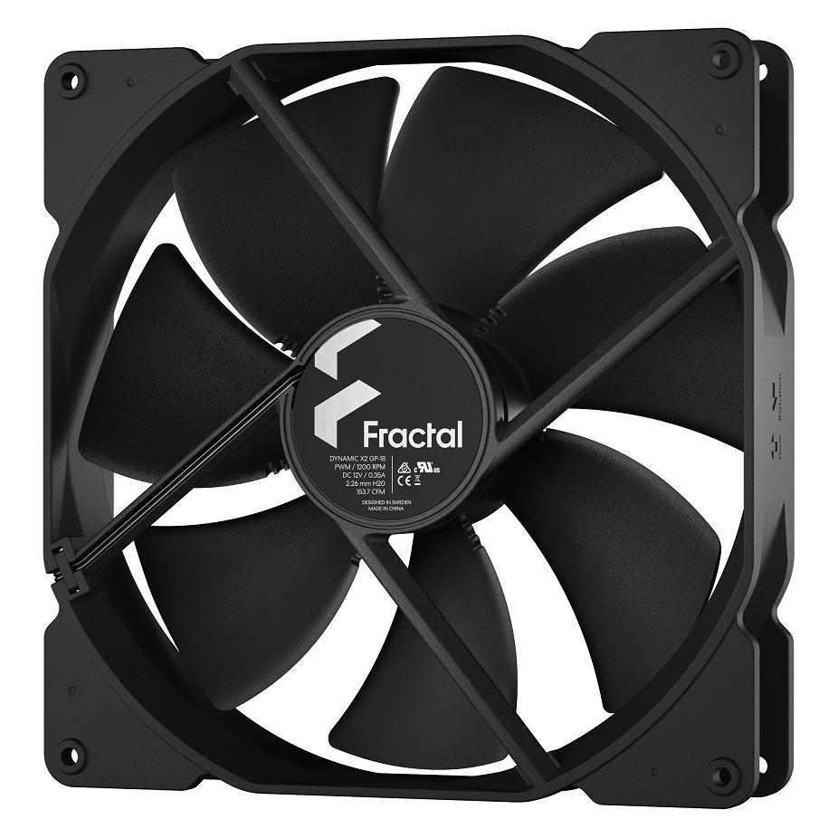 Fractal Dynamic X2 GP-18 PWM (180 mm, 1x) (FD-FAN-DYN-X2-GP18-PWM-BK)