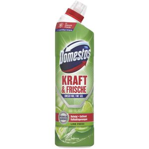 Domestos WC-Reiniger Kraft & Frische Lime Fresh, Gel, desinfizierend, mit Limonenduft, Schräghalsflasche 750 ml