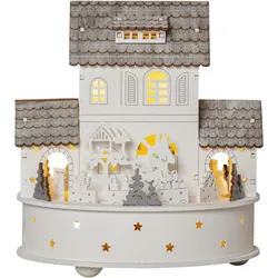 Star Trading, Weihnachtsdeko, Landschaft Grauberg Holz LED