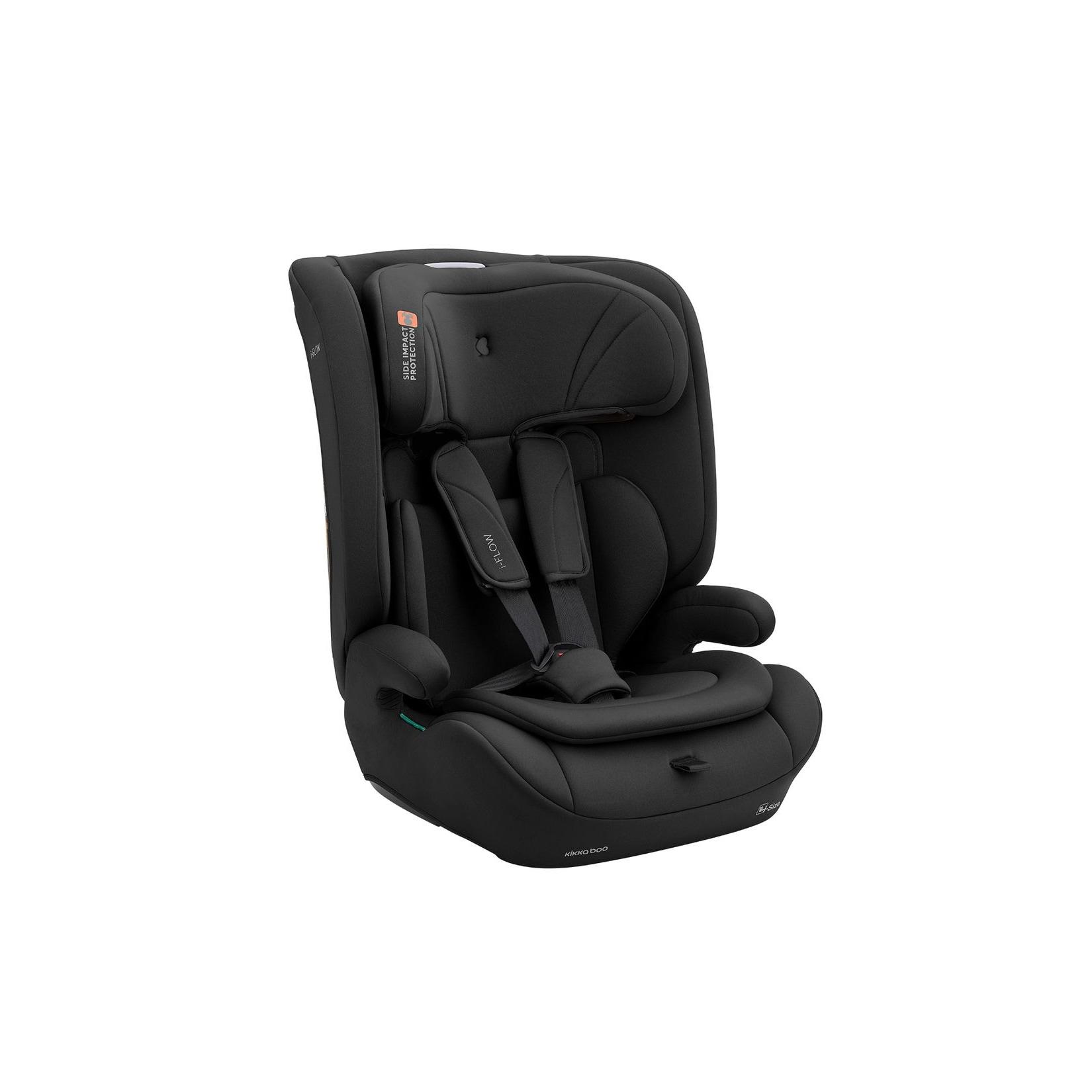 Kikka boo Kindersitz i-Flow i-Size (76-150) Kopfstütze verstellbar 5-Punkt-Gurt schwarz uni