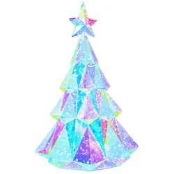 vidaXL Prismatischer, schillernder LED-Weihnachtsbaum Mehrfarbig 42056637