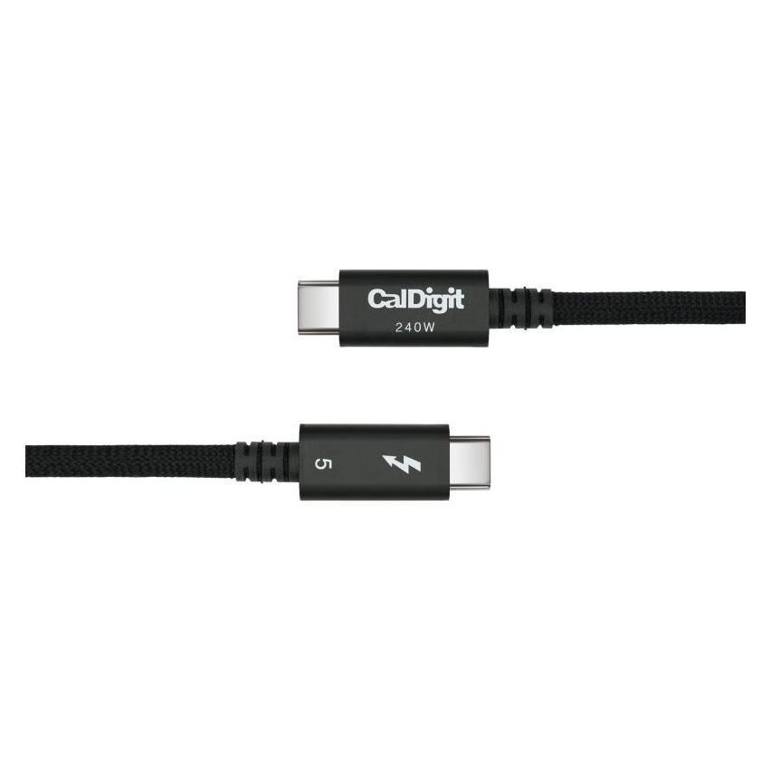 CalDigit Thunderbolt 5 (0.50 m, Thunderbolt 3, Thunderbolt 4, Thunderbolt 5, USB 2.0, USB 3.2 Gen 1, USB 3.2 Gen 2, USB 4, 240 W) (TBT5-P05BB-240)