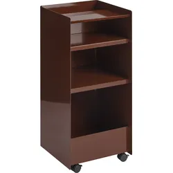 Folded Beistellschrank auf Rollen 84 cm, dunkelrot