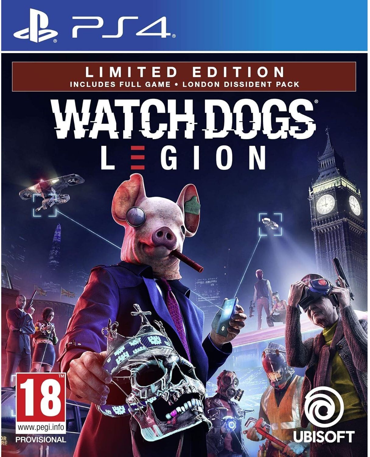 PlayStation Watch Dogs Legion Limited Edition PS4, Used - Good