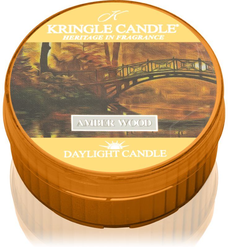 Kringle Candle Amber Wood bougie chauffe-plat 42 g