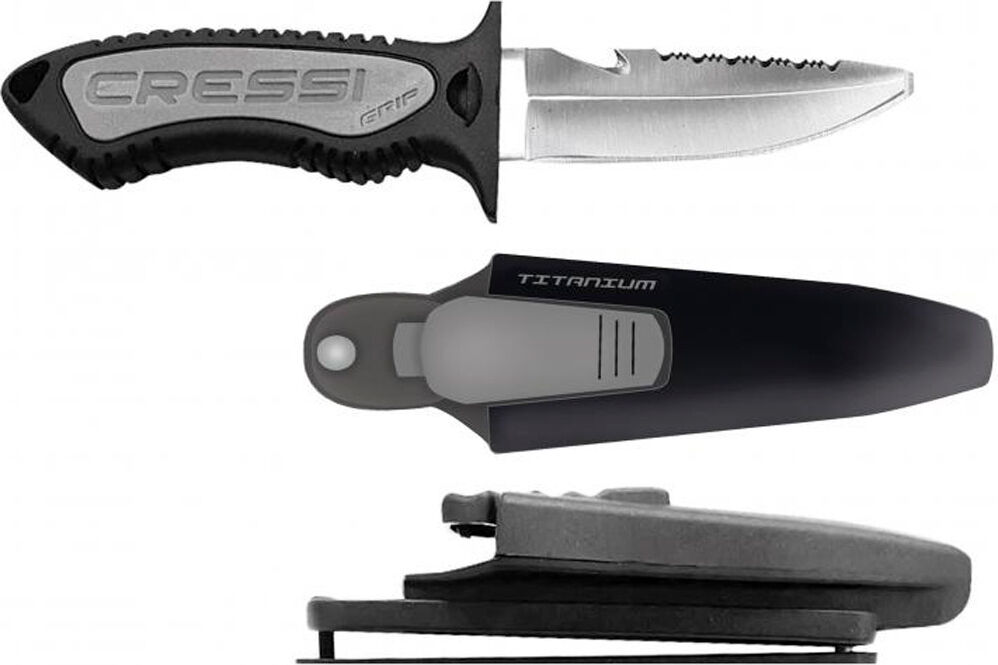 Cressi Sub cuchillo grip punta plana  (UNICA)