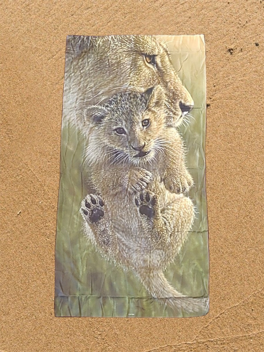 Mothers Pride Leeuw Strandlaken, 90 x 180 cm