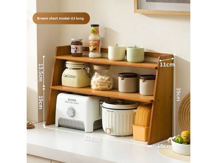 Étagères de cuisine, comptoirs, assaisonnements, vaisselle, supports de rangement, fours à micro-ondes, armoires de rangement, fournitures multi-niveaux Daquan