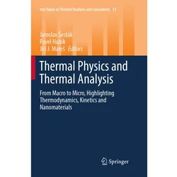Thermal Physics and Thermal Analysis, Fachbücher von Pavel Hubík, Jirí J. Mares, Jaroslav Sesták