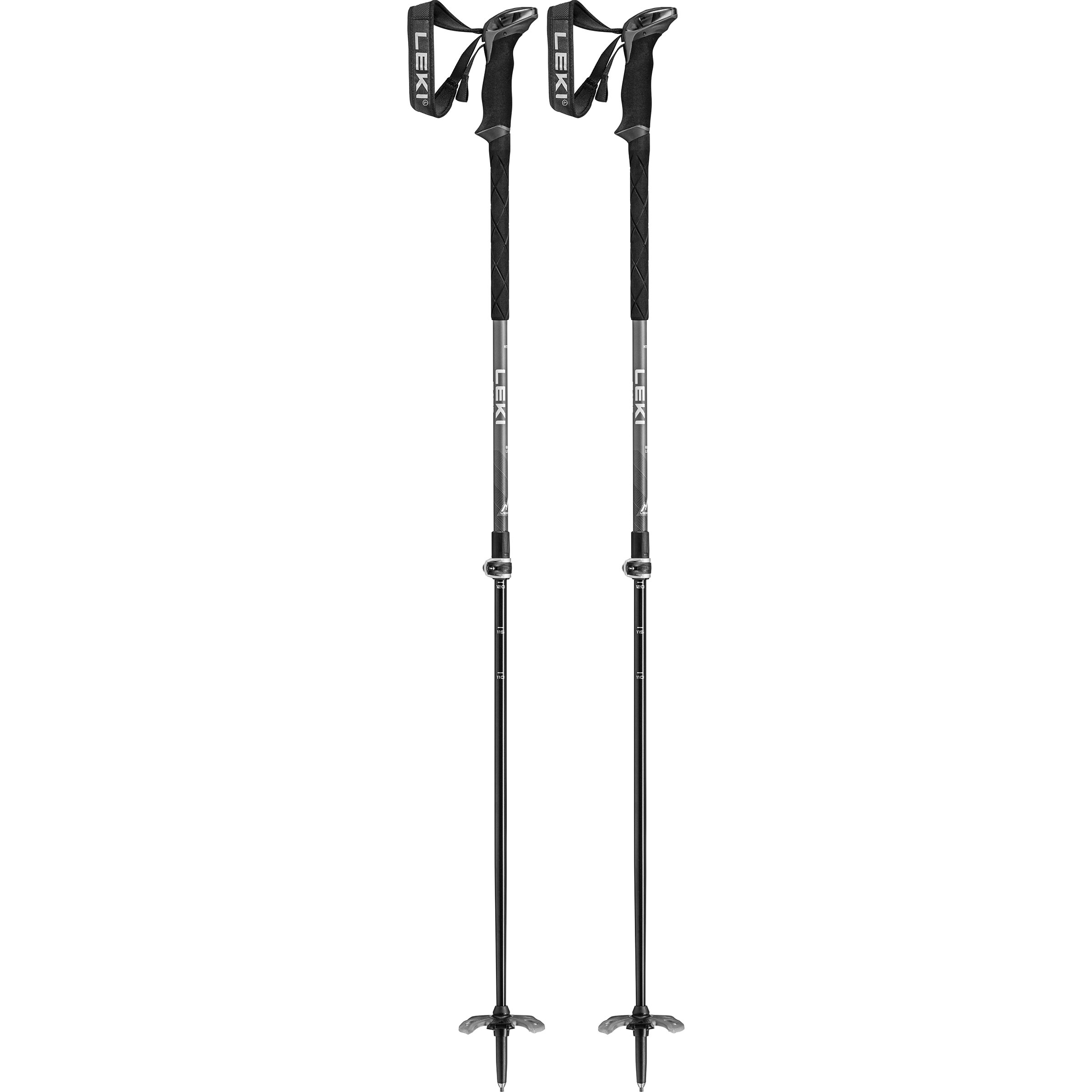 Leki Guide Lite 2 Skistöcke Skistöcke grau Größe 110-145cm Skitour