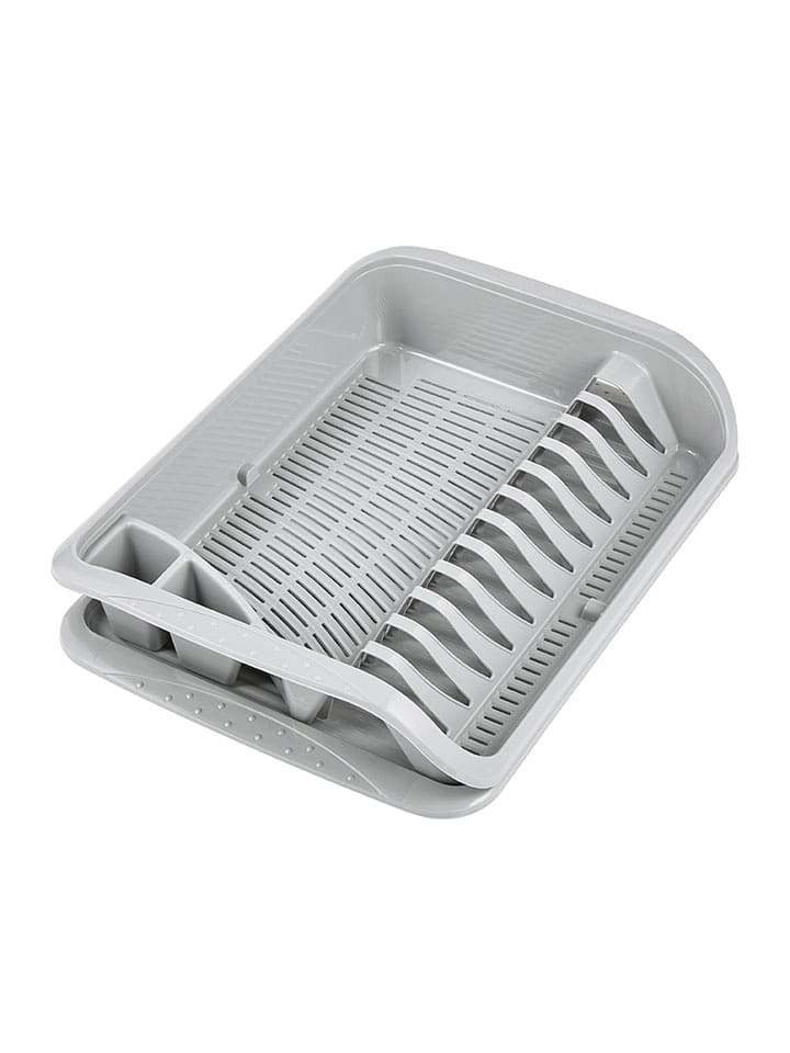 keeeper Geschirrabtropfkorb "Pierre" in Grau - (B)39,5 x (H)39,5 x (T)8 cm - onesize