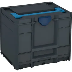 Tanos systainer3 Combi M 337 anthrazit (RAL 7016), Verschluss saphirblau (RAL 5003), Griff himmelblau (RAL 5015) - 83550048.181