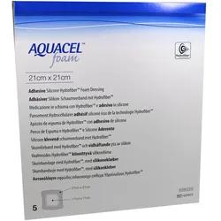 Aquacel Foam Adhäsiv 21x21cm 5 ST