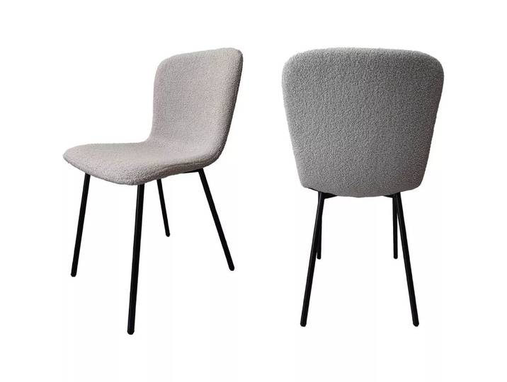 mutoni - Esszimmerstuhl Sniplex hellgrau (4er-Set), One Size, Multicolor