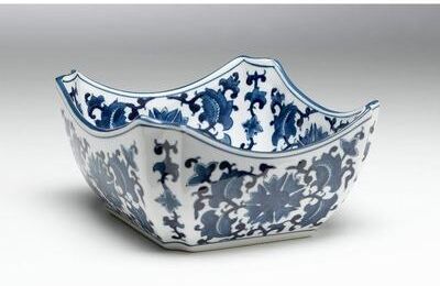 Orchard Creek Designs Deshayla Porcelain Floral Square Decorative Bowl