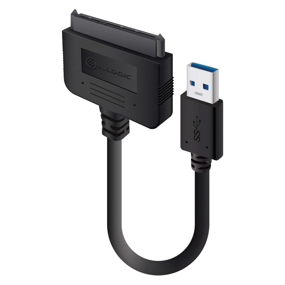Alogic Adapter USB 3.0 USB-A to SATA für 2.5" Hard Drive sch (20 cm, SATA) (U30AS25)