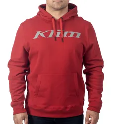 Klim Pullover, Kapuzenpullover - Rot/Grau - XXL