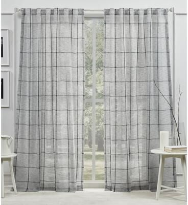Lauren Ralph Lauren Rubin Sheer Back Tab Rod Pocket Curtain Panel