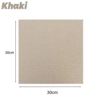 Inspire Select Natural Sisal Cat Scratcher Mat Self Adhesive Anti Slip Scratch Pad & Furniture Protector For Cats khaki 1 Pc