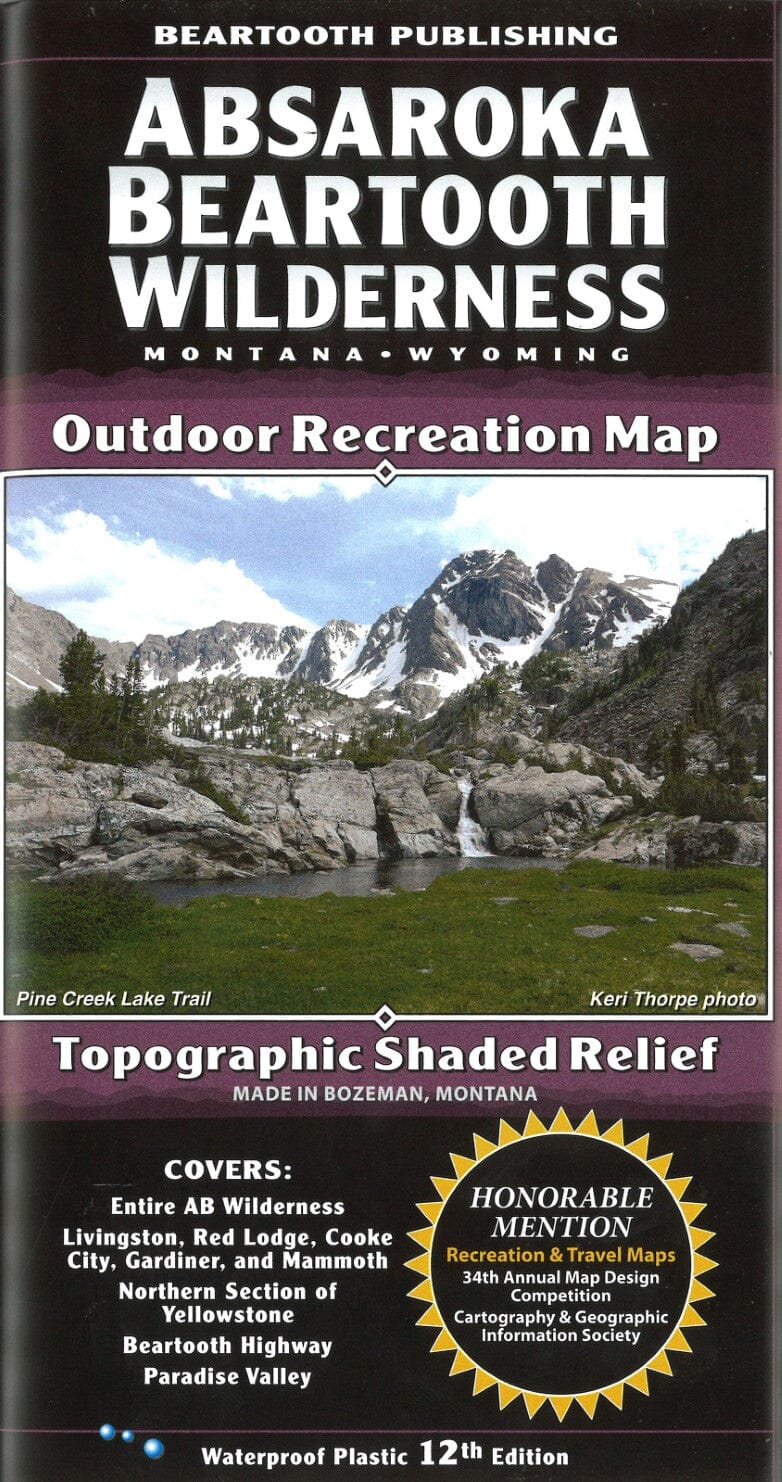 Absaroka Beartooth Wilderness - Montana et Wyoming   Beartooth Publishing
