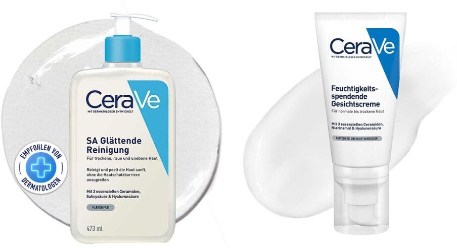 CeraVe Set für unebene Haut: Reinigung & Gesichtscreme