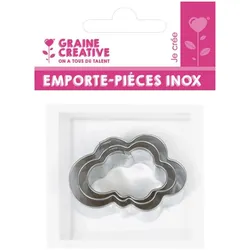 Graine Créative 3 Mini-Ausstechformen, Ausstechformen, Mehrfarbig