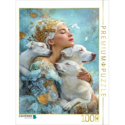 CALVENDO Puzzle Mensch und Tier | 1000 Teile Lege-Größe 64x48cm Foto-Puzzle für glückliche Stunden