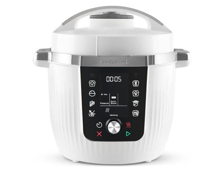 Instant Pot Multicuiseur Pro 10 en 1 5\,7 L - Blanc\, autocuiseur\, mijoteuse\, cuiseur à riz\, sauteuse\, yaourtière\, chauffe-plats\, cuiseur sous vide\, cuiseur vapeur\, pâtisserie\, NutriBoost\, passe au
