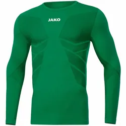 JAKO Comfort langarm Funktionsshirt Kinder sportgrün 116/128