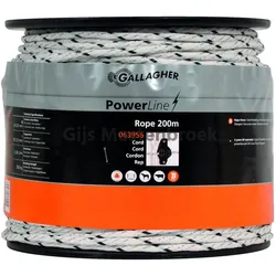 Gallagher, Gartenzaun, Cord PowerLine (5 MM / Wit) - 200 Meter
