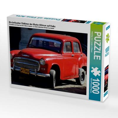 CALVENDO Puzzle Ein britischer Oldtimer der Marke Hillman auf Kuba 1000 Teile Puzzle quer | 1000 Teile Lege-Größe 64 × 48 cm Foto-Puzzle für