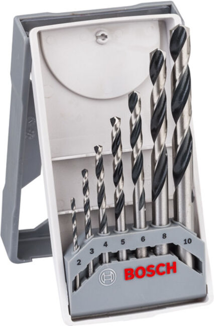 Forets hélicoïdaux HSS PointTeQ, set Mini X-Line 7 pièces ; Bosch (2608577347)