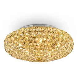 Ideal Lux Deckenleuchte KING PL5, 5-flammig, G9 max. 40W, Gold IDEA-073187