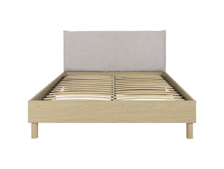 Bett Riol weiss/eiche Holzwerkstoff 160 x 200 cm - Bett