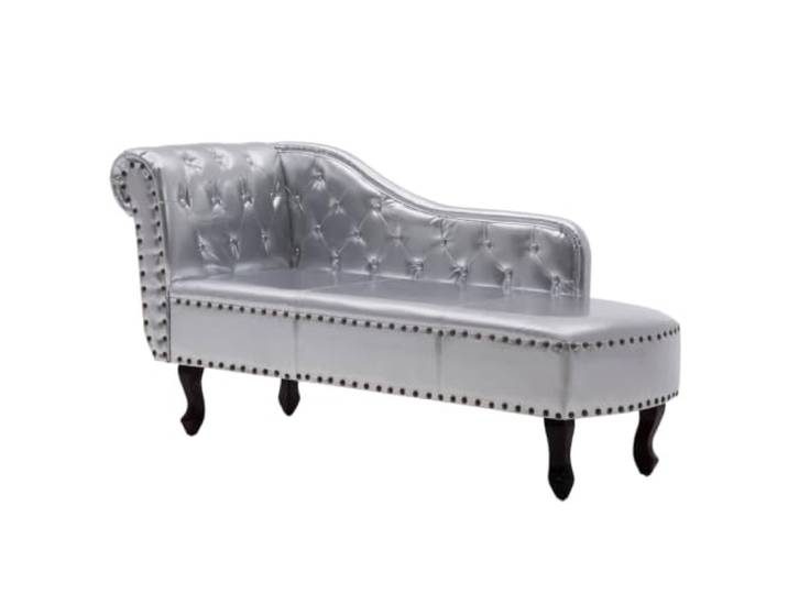 YUTAASU Chaiselongue Silbern Kunstleder