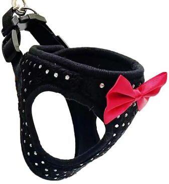 Pet Hub Soft Breathable Dog Chest Harness With Small Diamond Decoration M 1