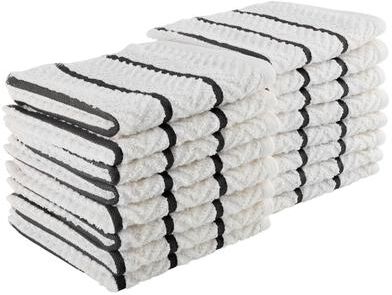 Dish Cloths 16-Pack 12x12in Dish Cloths - Soft and Absorbent Cotton Kitchen Towels and Dishcloths Sets by Lavish Home