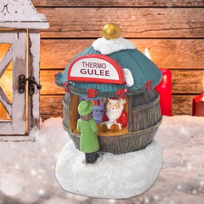 Inspire Essentials LED Christmas Village House Decor Lighted Holiday Scene For Desktop And Home 5