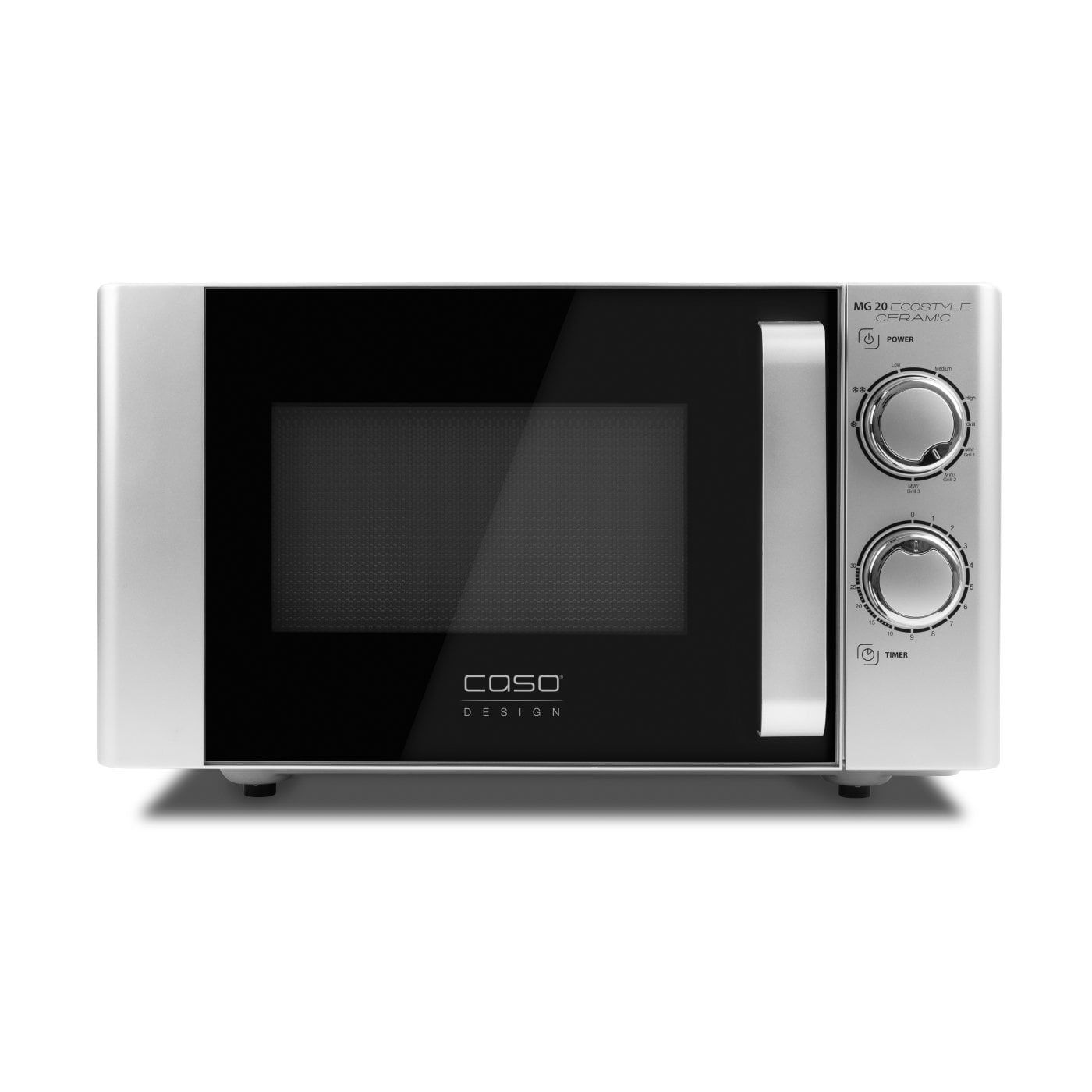 Caso MG20 Standgeräte Solo 700 W Größe: klein 5 Stufen Grill (Silber) 3316
