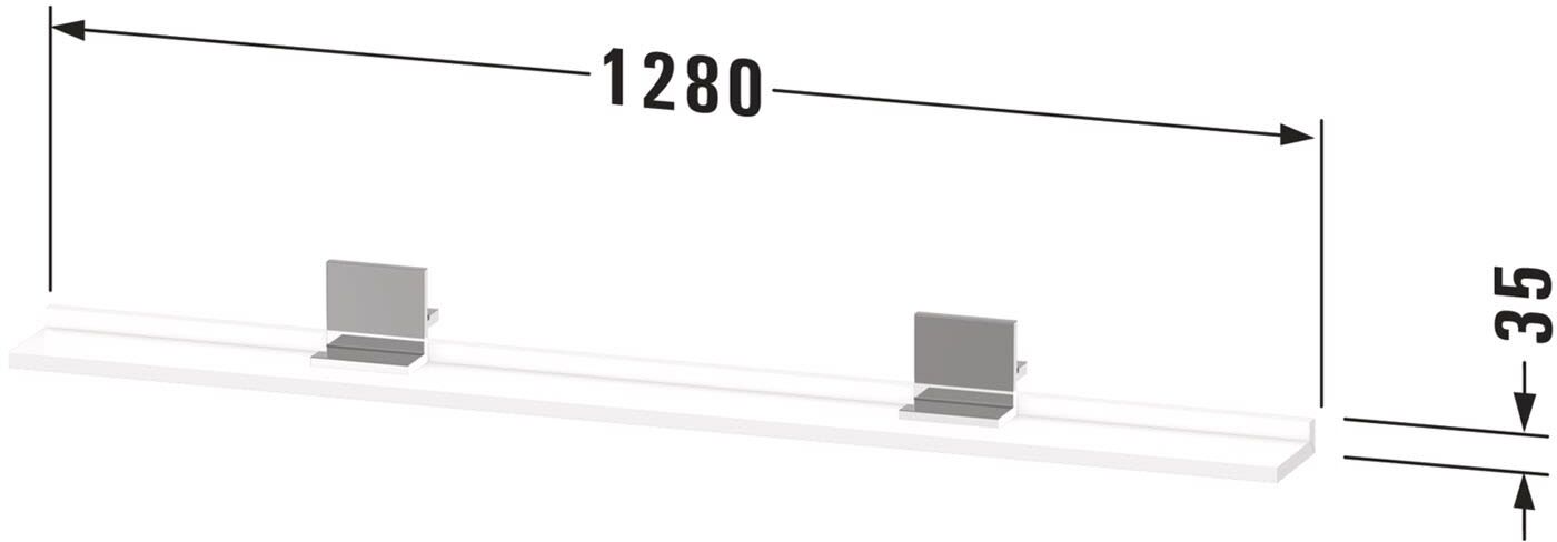 Duravit Sivida Ablage 128 x 11,5 cm