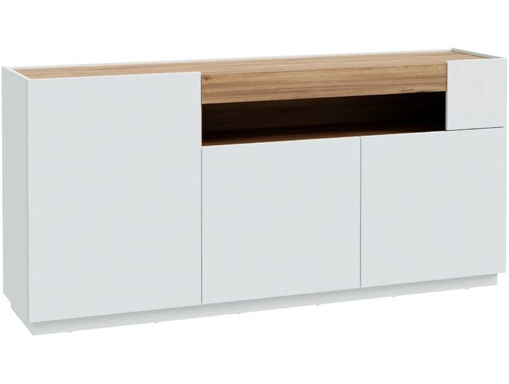 Sideboard FORTE Lewisville , grau (secret grau, valencia eiche), B:179,4cm H:85,6cm T:41cm, Holzwerkstoff, Sideboards, Sideboard