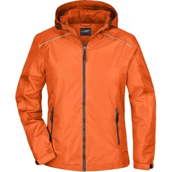 James & Nicholson Damen Regenjacke Regen-Jacke JN1117 orange/carbon XXL