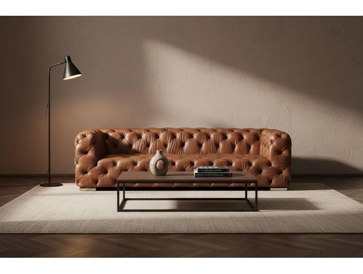 Canapé Chesterfield Indiana en Cuir