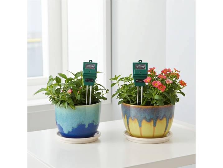 2er-Set 3in1 Pflanzenerde Messgerät, Bodentester